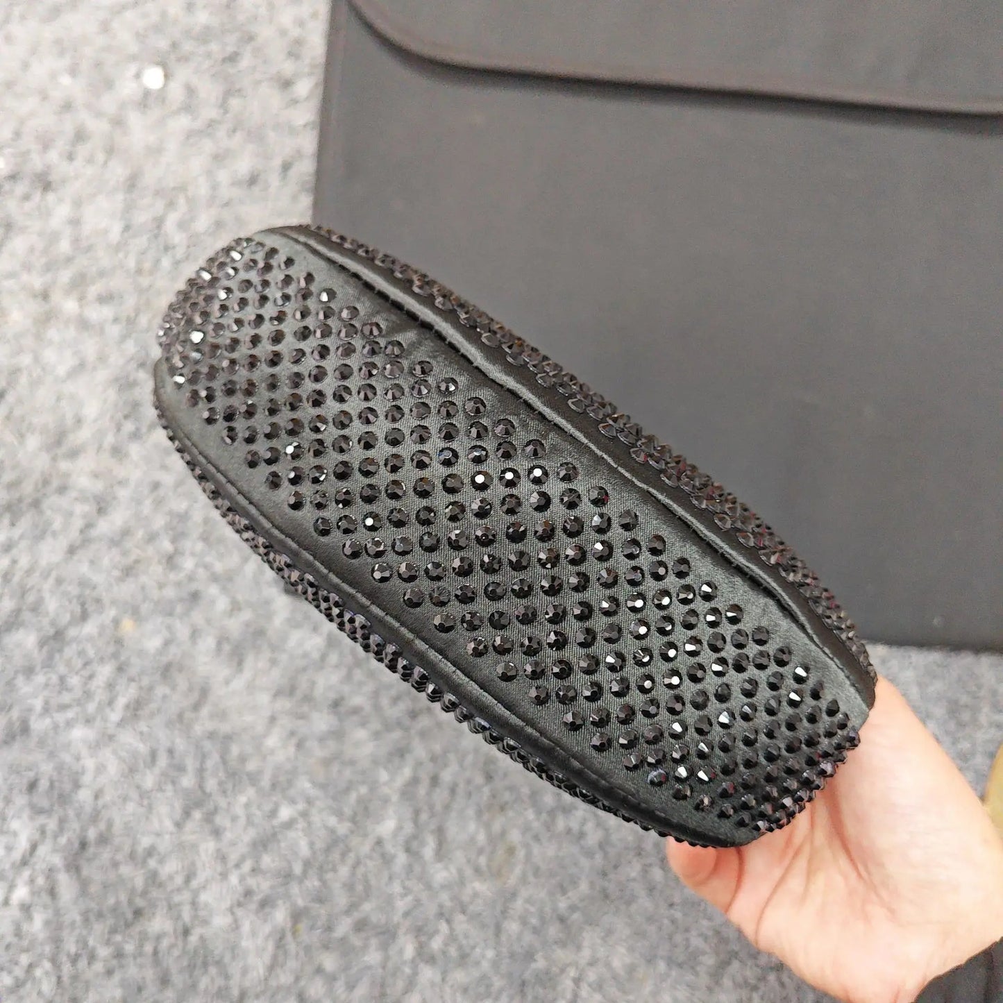 Full Diamond Dumpling Bag Women's Socialite Dinner Clutches Ladies Sparkling Rhinestone Evening Handbag Mini Banquet Party Purse