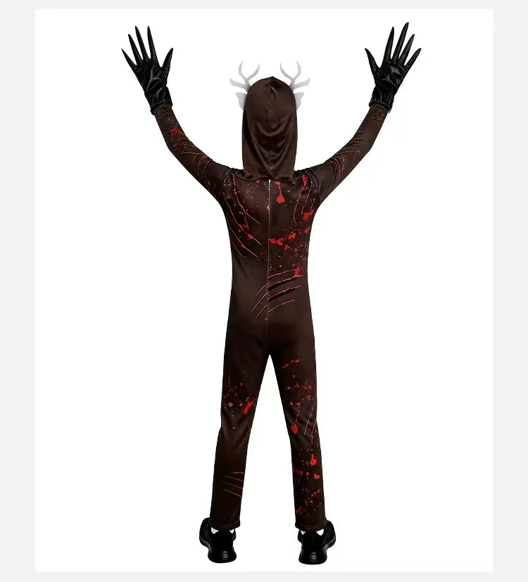 99 Nights In The Forest Deer Costume Fnaf Horriable Halloween owl  party Costume for Adult Kid Nightmare Reindeer Christmas Gift
