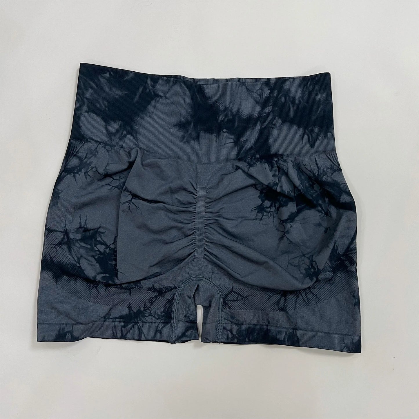Women High Waist Gym Shorts Tie Dye Athletic Legging Butt Lifting Sports Leggins Elastic Yoga Pants Training Outdoor Tights
