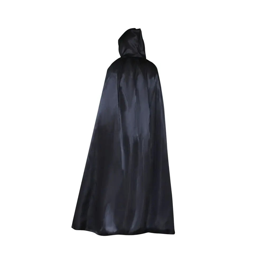 Fashion Solid Color Halloween Cloak with Big Hat Classic Grim Reaper Cloak Dress Up Hooded Cape Witch's Cloak Halloween Party