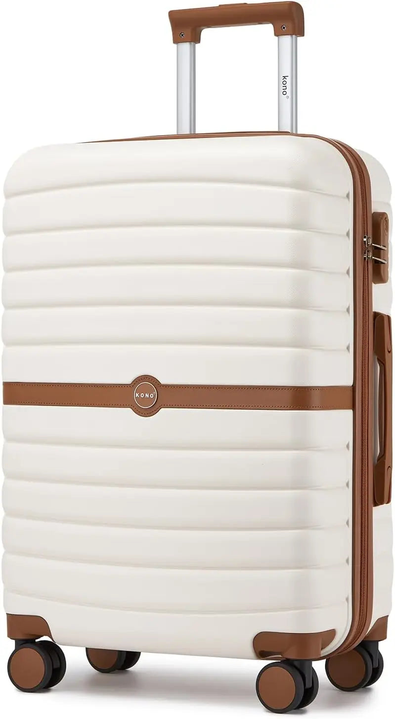 KONO Hard Shell Case (55/66/76 cm) PC suitcase Set with 360 ° Roll & Combination Lock