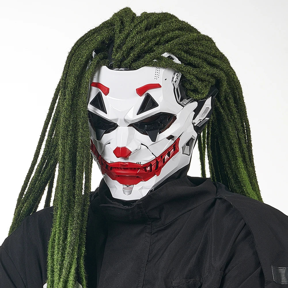 Cyberpunk Masks Clown Braids 2d Cosplay Resin Custom Products Halloween Anime Role-Playing Props And Gifts Toys