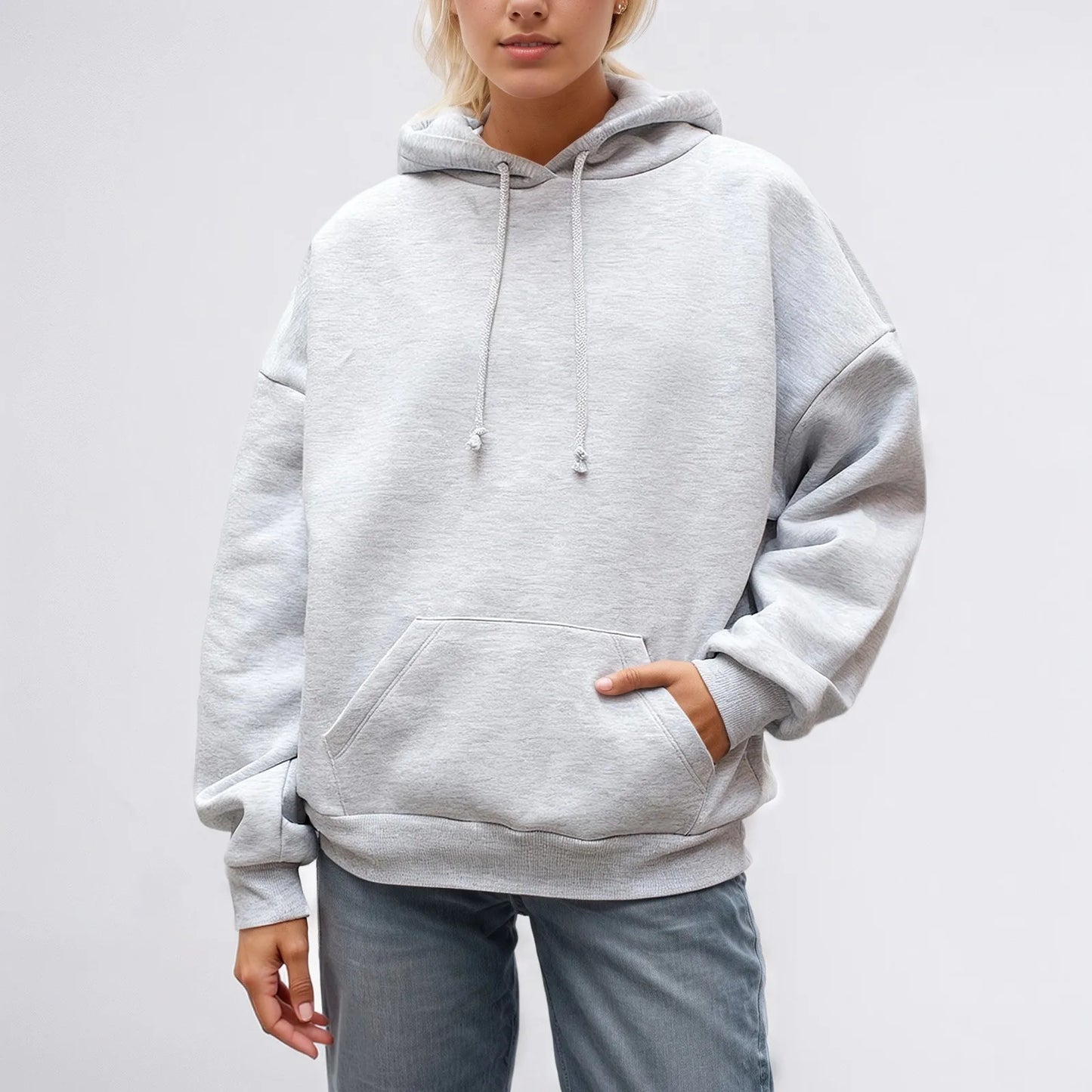 Glitter Angel Wings Printed Hoodies Women Streetwear Loose Long Sleeve White Pullover Fashion Y2k Harajuku Casual Sweatshirts