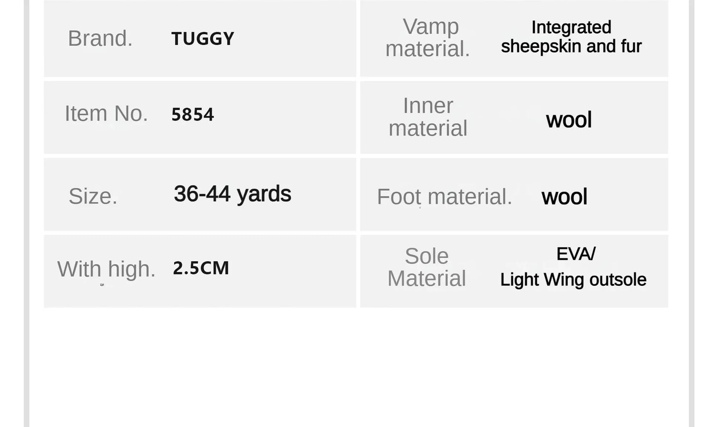 5854 men's and women's sheepskin and wool snow boots, integrated fur and leather, winter thick and warm women's boots