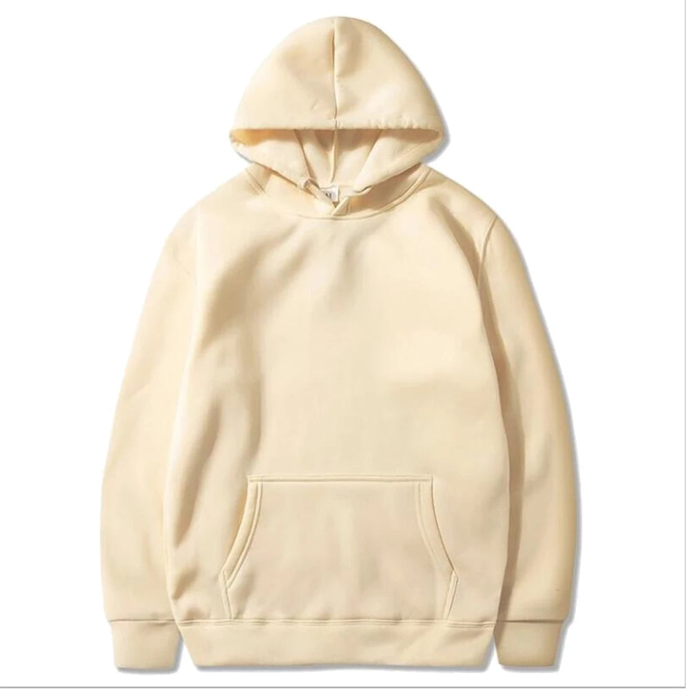 Spring Autumn Fashion Men's Women's Hoodie Casual Hoodies Pullovers Sweatshirts Men's Top Solid Color Hoodies Sweatshirt Male