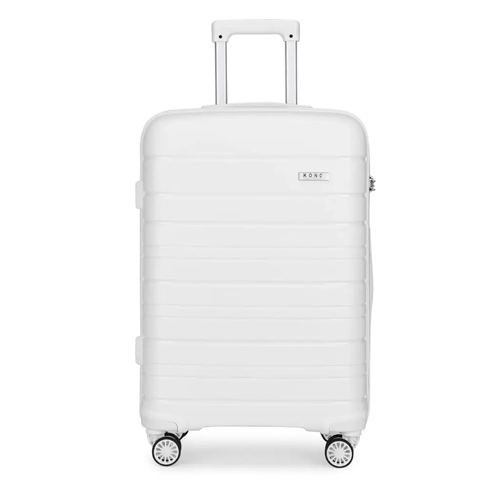 KONO 40L hand luggage Trolley Suitcase Lightweight 4 Twin wheels Hard suitcase TSA Lock Polypropylene