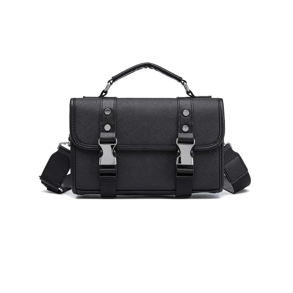 Fashion Plaid Men's Crossbody Bag Large Capacity Shoulder Messenger Bag Men Luxury Flap Crossbody Bags Male Rectangle Handbags