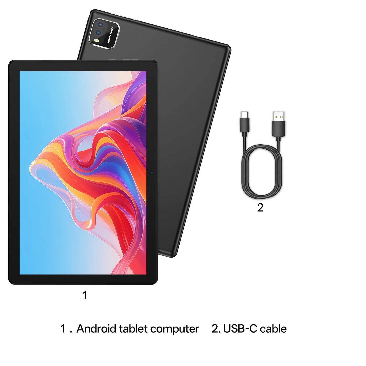 2026 Model Tablet | Brand New Android 16 | 10.0-inch Display | 12GB (3GB+9GB Virtual) RAM + 64GB ROM | Dual Cameras | 6,000mAh