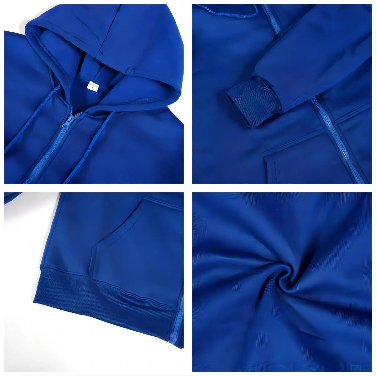 Womens Solid Color Zipper Hoodies Autumn Casual Sportswear Trendy Comfortable Long Sleeved All-Match Pocket Ziop-UP Hoody