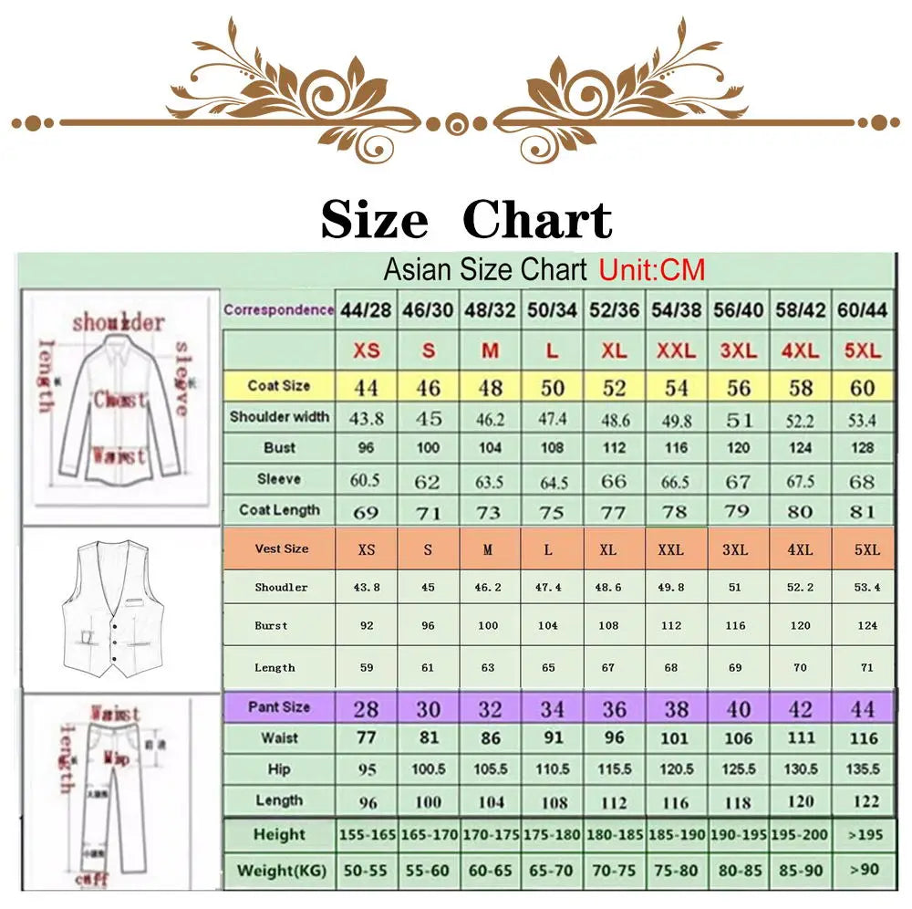 Fashion Star Print Men Suit Customized Slim Fit Notched Lapel Groom Wedding Tuxedos 2 Pieces Sets Male Party Blazers Ropa Hombre