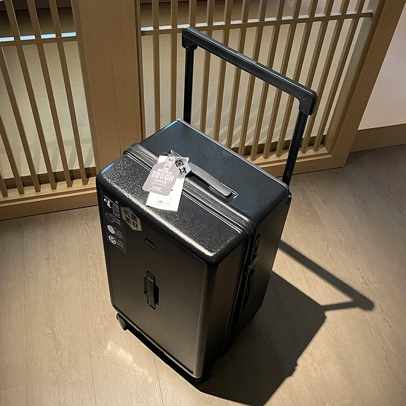 Large Capacity Wide Handle Suitcase Five Wheels Explosion Proof PC Luggage with Brake Spinner Wheels Trolley Case 22/28/36 Inch