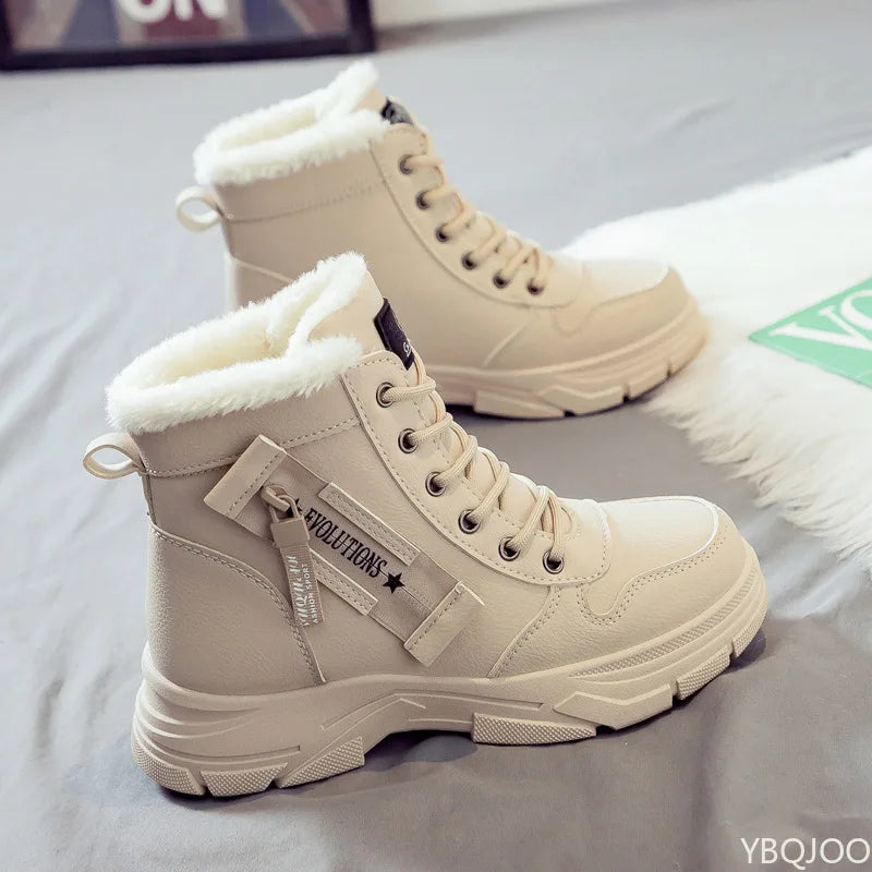 Winter Warm Snow Boots Women's Versatile New Simple Comfortable Daily Casual Anti slip Wear resistant Women's Short Boots