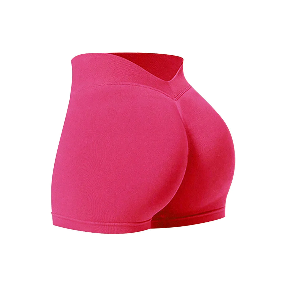 Women Summer V- Waisted Yoga Shorts Fashionable and Sexy Running Fitness Pants Gym High Elastic Hip Liftting Sports Shorts