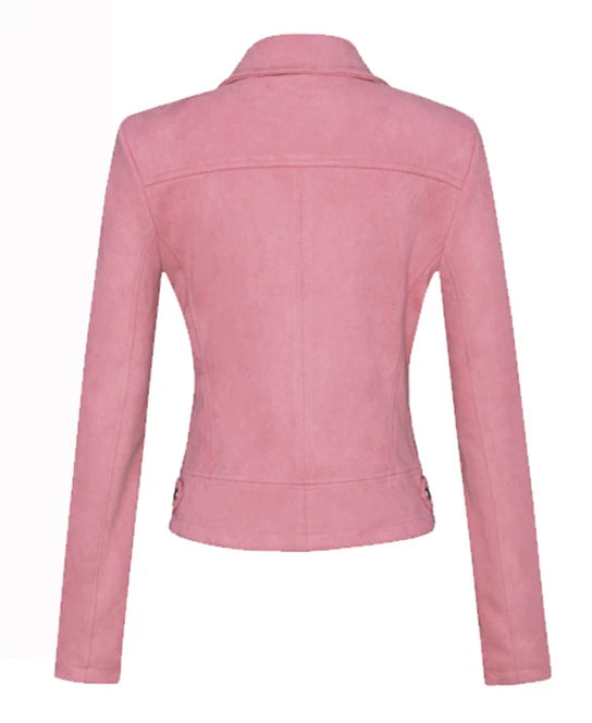 2026 New Women's Red Short Jacket, Fashion Casual Coat Black White Pink Green Brown Female Tops Outerwear XS S M L XL XXL
