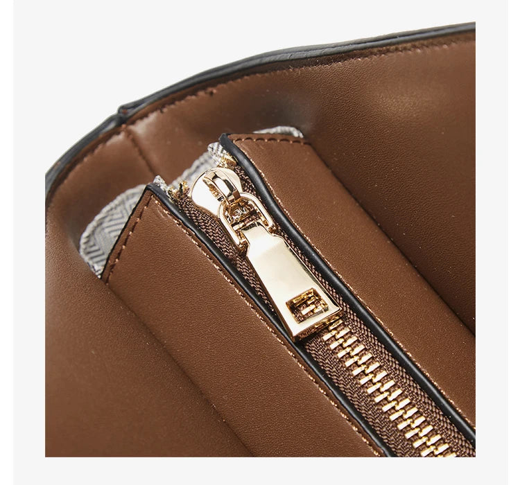 FOXER Brand Chic Women's Shoulder Bag 2026 New Spring Summer Luxury Design Female Handbag Purse Fashion Large Plaid Tote Bag