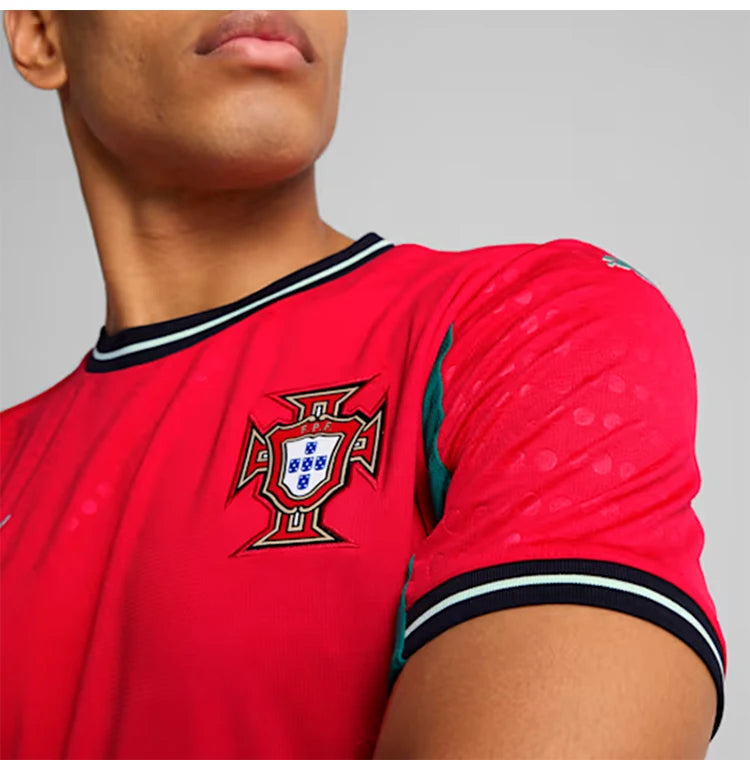 Puma genuine Portugal women's home fan edition men's short sleeved football jersey 780768-02