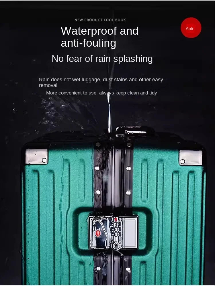 Aluminium Frame Suitcase Large-capacity Trolley Case Strong and Durable Password Cabin Bag Thickened PC suitcase 20/22/24/26/28