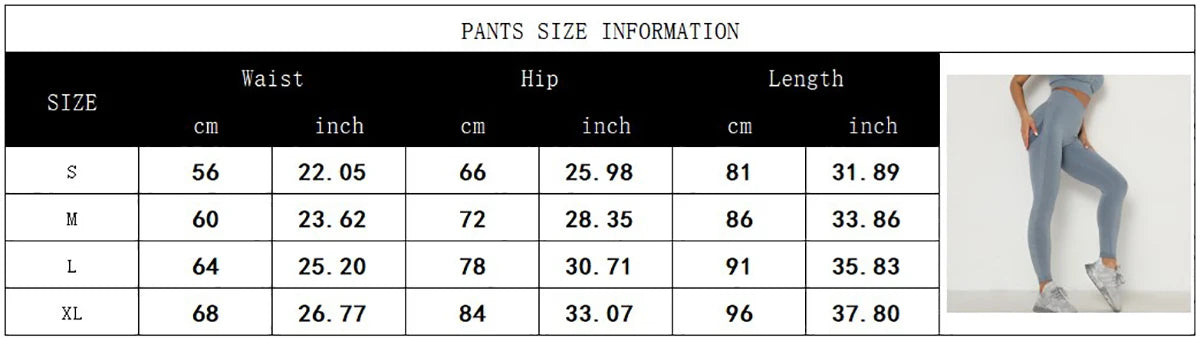 Yoga Leggings for Women High Waist Fitness Pangs Push Up Gym Sport Leggings Women Seamless Workout Jeggings Tights Fitness Wear