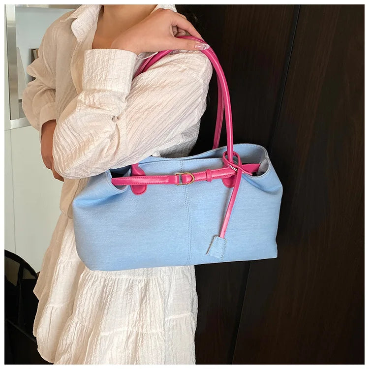 2026 High Quality Fashionable Versatile Commuting Handbag Simple Casual Large Capacity Single Armpit Shoulder Bag for Women
