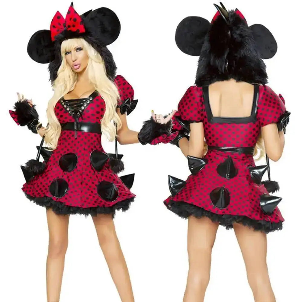 Halloween Cosplay Deluxe Plush Monster Animal Costume Adult Fox Cat Girl Cosplay Costume Halloween Costumes Women Fancy Party
