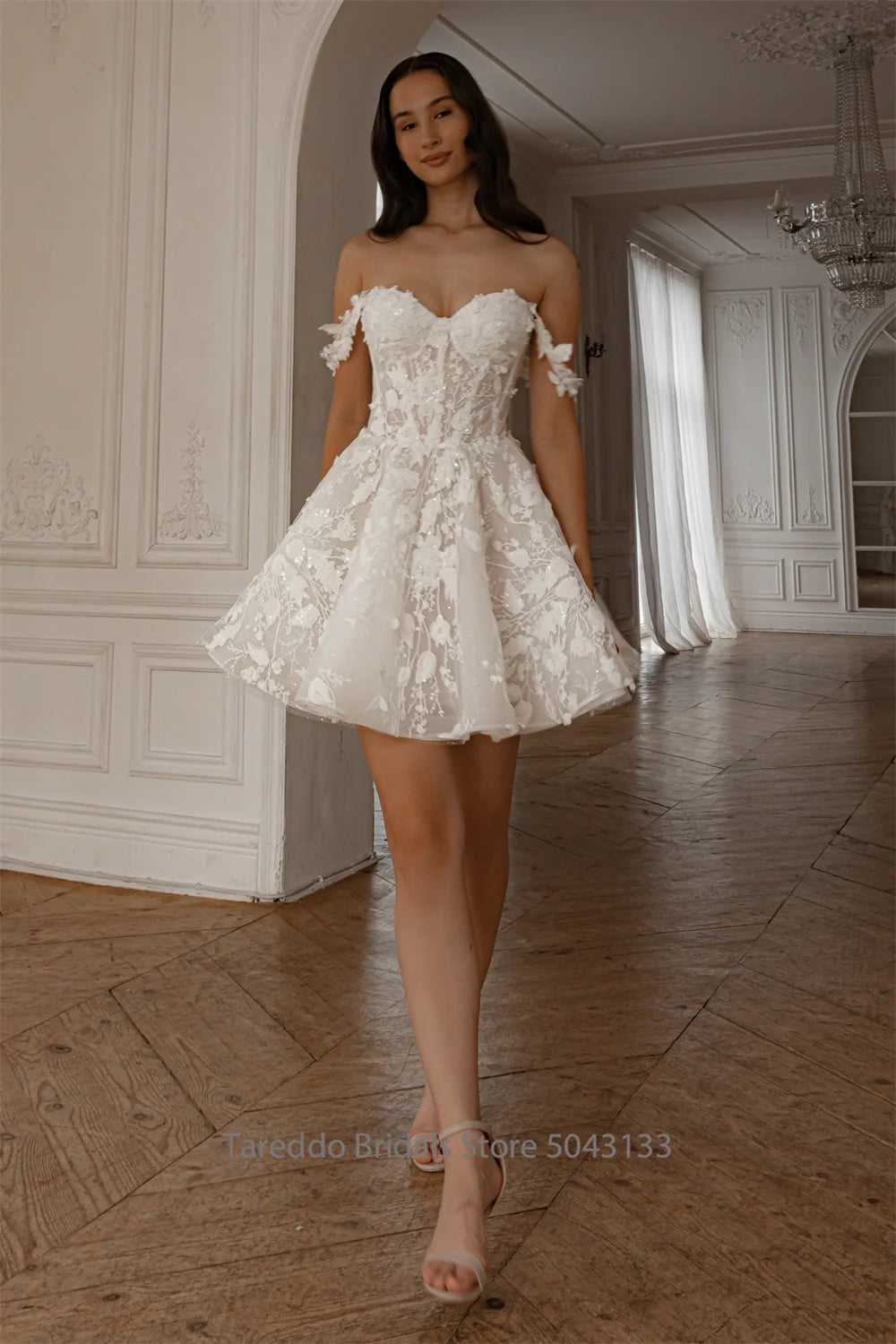 Customized Detachable Spaghetti Straps Wedding Dress 2 in 1 Lace Skirt Satin Ball Gown for Bride casamento Dress