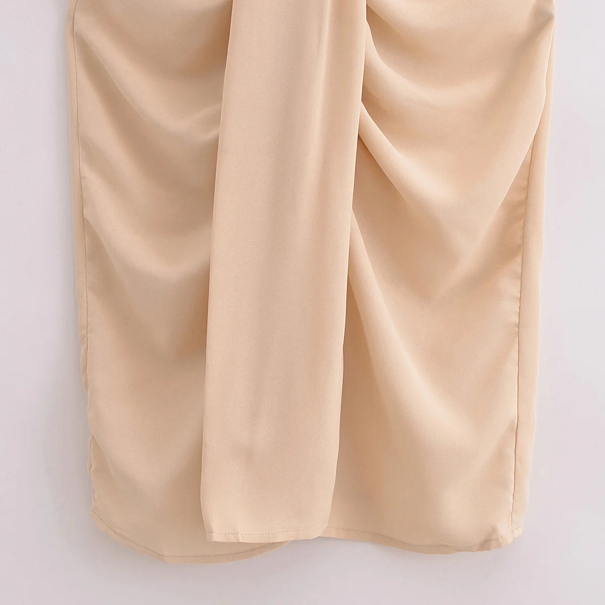 HH Dress Women Elegant Solid Waist Fitted Draped Dress Slim V Neck Half Sleeve Dresses Summer Woman Evening Dress Vestidos