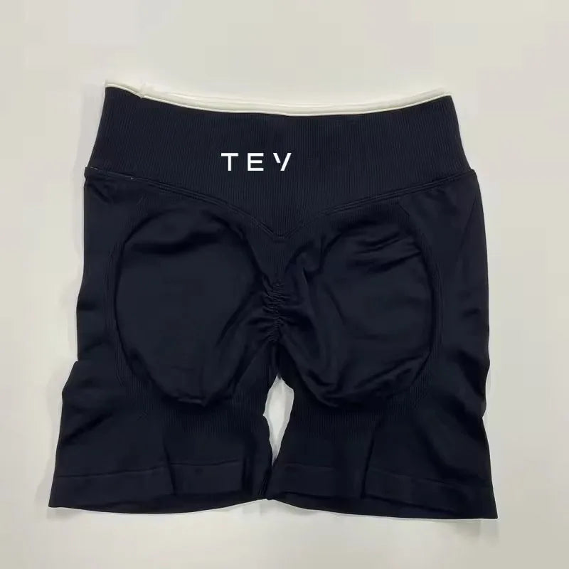 Ignite Sculpt Series Logo Scrunch Seamless Leggings Women Yoga Pants Hip Lifting Running Exercise Gym Sports Bra Fitness Shorts