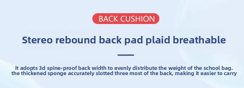 2025 New Design Large Capacity Ergonomic Teen School Backpack Waterproof Lightweight Spine Protection for Grades 1-3-6 Students