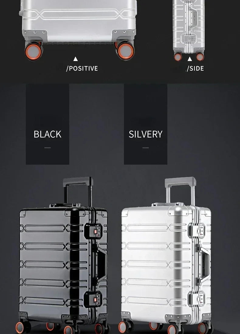 A Luxurious 29-inch Aluminum-magnesium Alloy Suitcase/bag, Perfect for Students, with Ample Space. Ships From The EU.