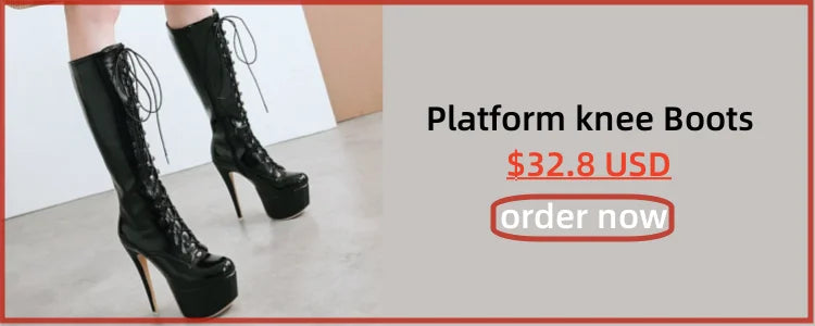 Women High Boots Sexy Zipper Black Red White Knee High Boot Thin Heels Patent Women's Autumn Winter Dance Shoes Large Size 45 48
