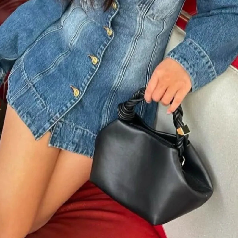 Large Paris Designer Ins New Trendy Crossbody Bag 2026 Hot Y2K Hexagonal Woven Clouds Shoulder Handbag Women with Premium Feel