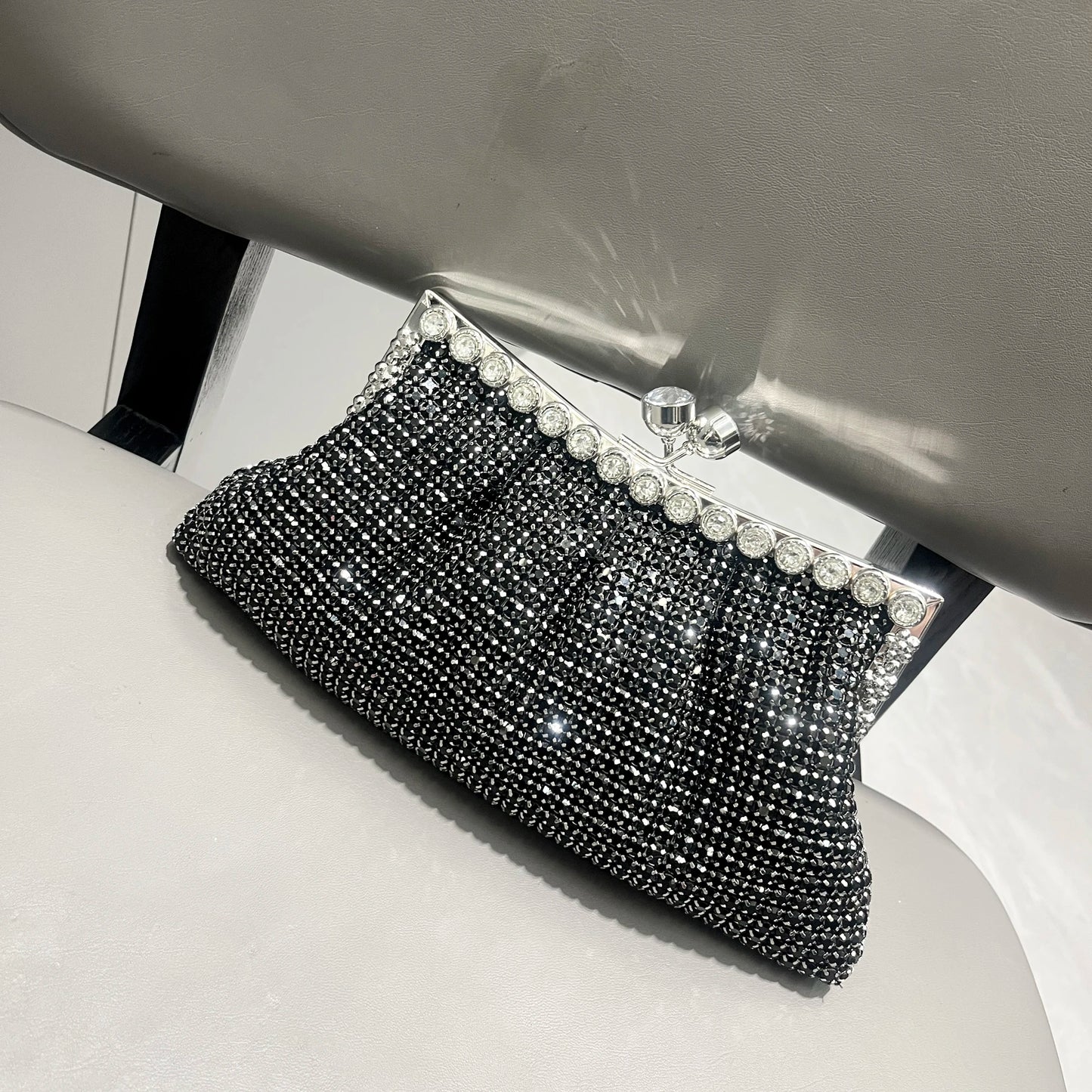 Handle Rhinestones Evening clutch Bag Purses and handbag luxury Designer shiny Crystal Clutch purse bucket bag shoulder bags