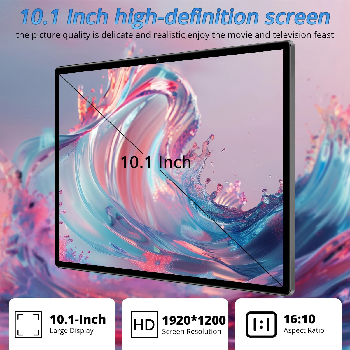 2026 New Upgraded Pad 10.1 Inch 4GB RAM 64GB ROM 4G Dual SIM Network AI Speed-up Tablet Bluetooth WiFi 6000mAh