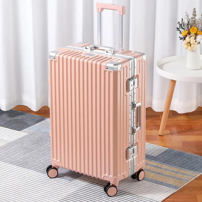 Carrier 28-inch Large-Capacity Suitcase Aluminum Frame Thickened Trolley Case Business Luggage Combination TSA Lock
