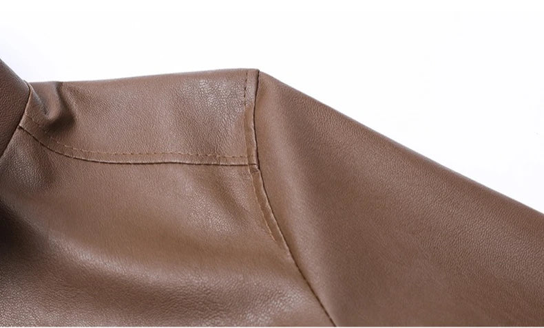 Loose Fit Leather Jacket: Comfortable, Versatile, and Flattering on Every Body Type Windproof and Waterproof Men's Jacket