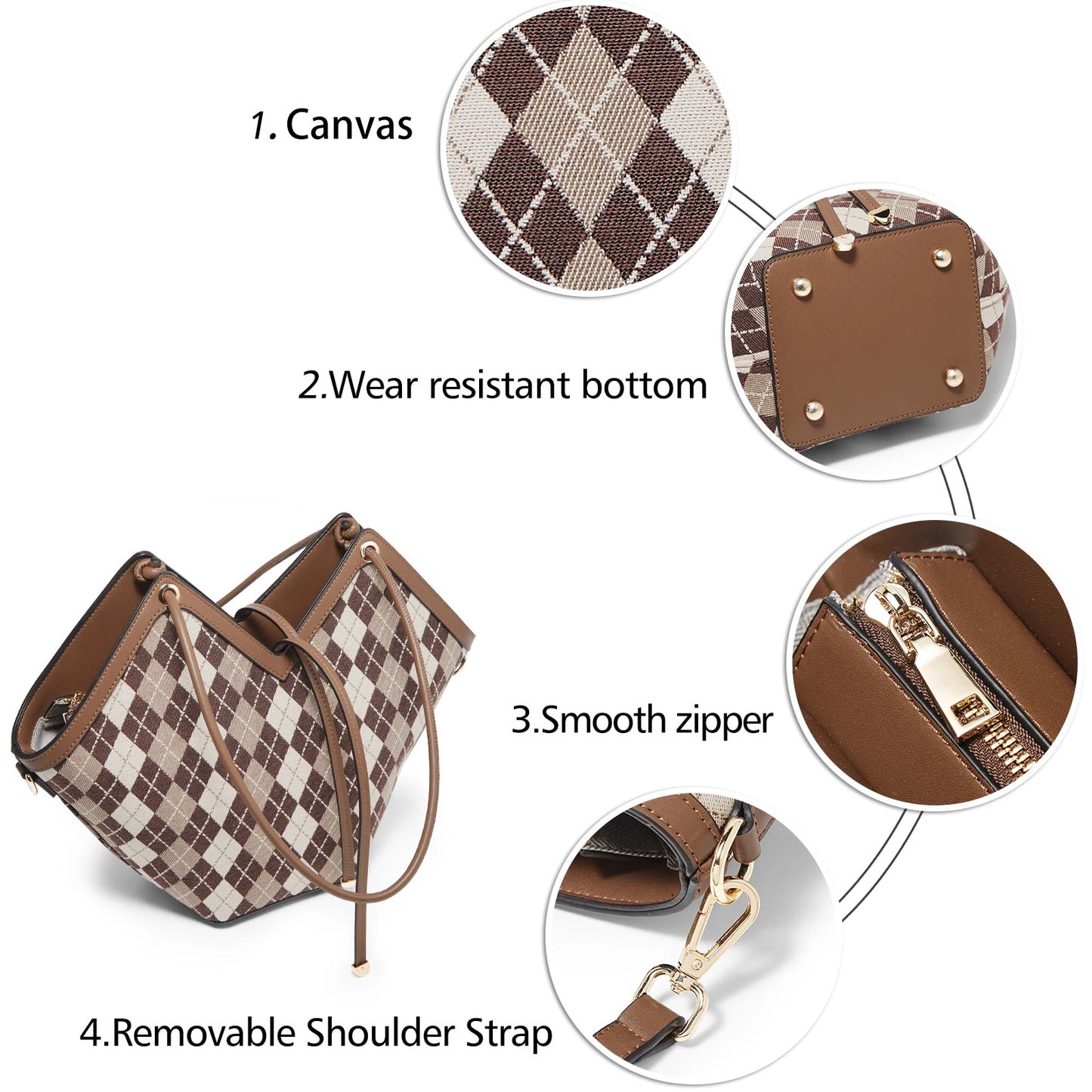 FOXER Brand Chic Women's Shoulder Bag 2026 New Spring Summer Luxury Design Female Handbag Purse Fashion Large Plaid Tote Bag