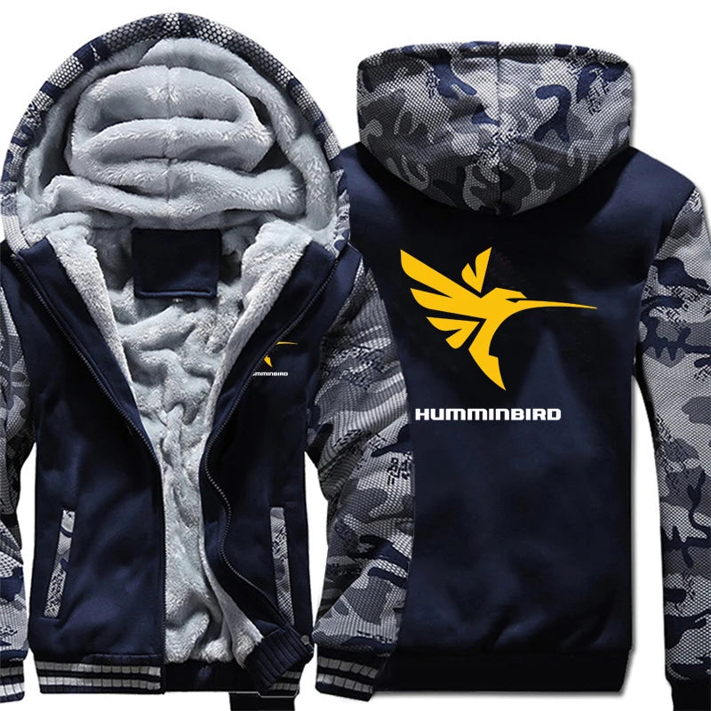 Humminbird Hoodies Men Cool Fashion Thicken Sweatshirts Pullover