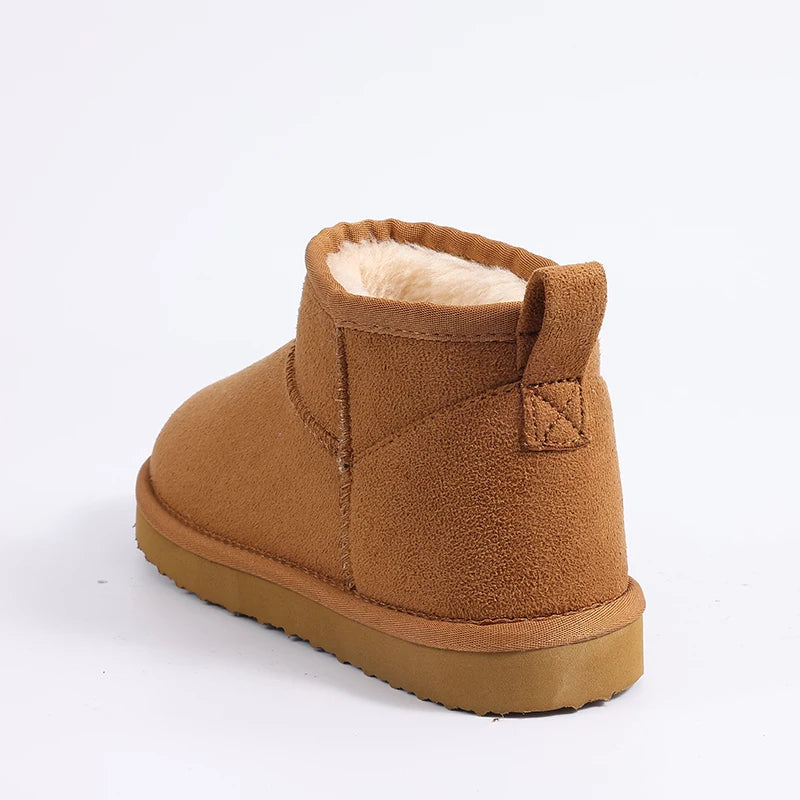 Luxury Winter Short Plush Snow Boots Cotton Shoes New Anti-suede Women Boots Casual Flat Nonslip Cotton Boots Mini Fur Boots