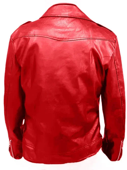 Leather Jacket Business Black Red Men Casual Leather Coats New Men Business Fashion Male Suit Collar Large Size Slim Fit Top