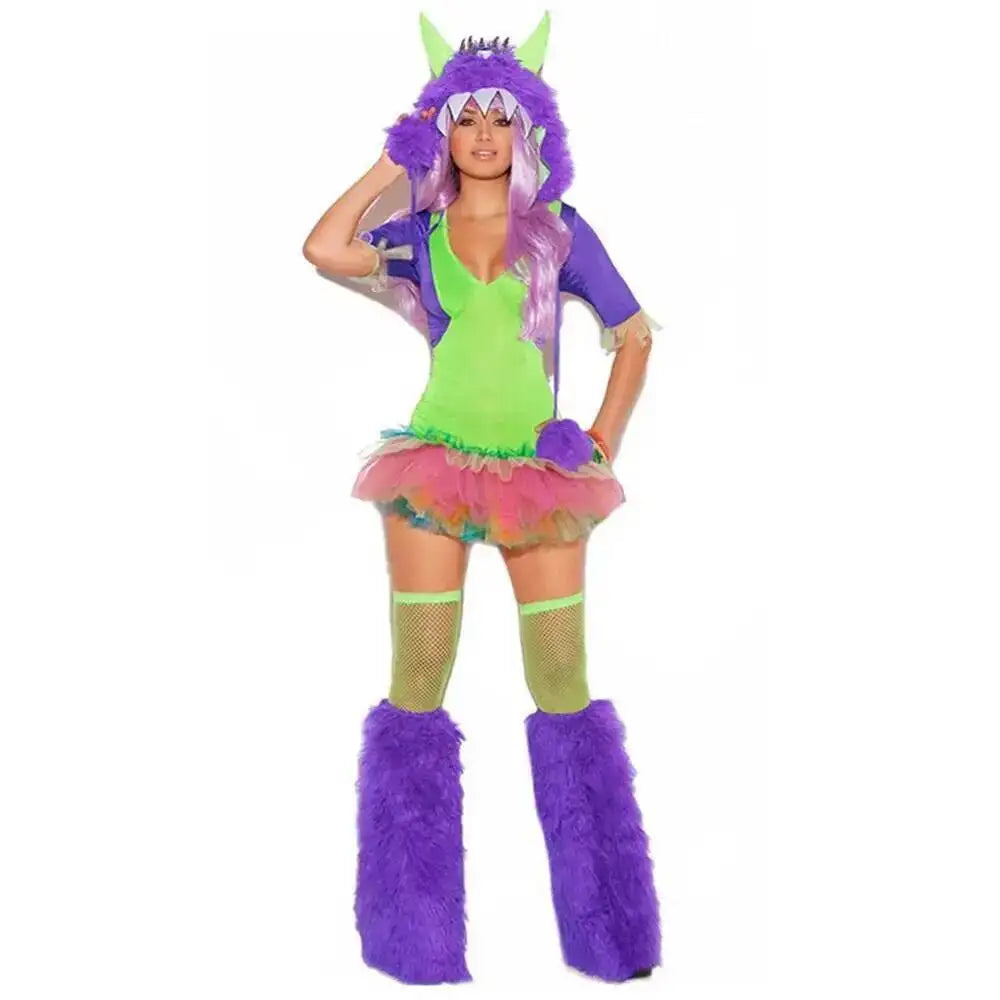 Halloween Cosplay Deluxe Plush Monster Animal Costume Adult Fox Cat Girl Cosplay Costume Halloween Costumes Women Fancy Party