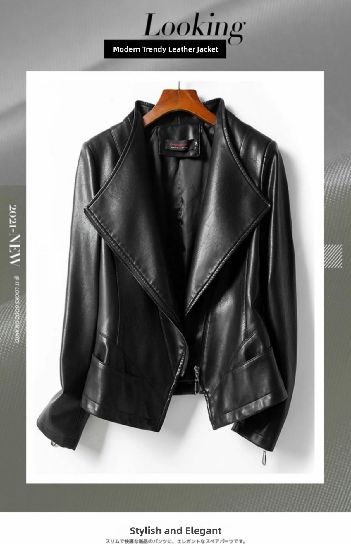 Ning Genuine Leather Jacket Women's Short Sheepskin 2026 Spring Autumn New Style Motorcycle Biker Jacket Slim Fit Korea...