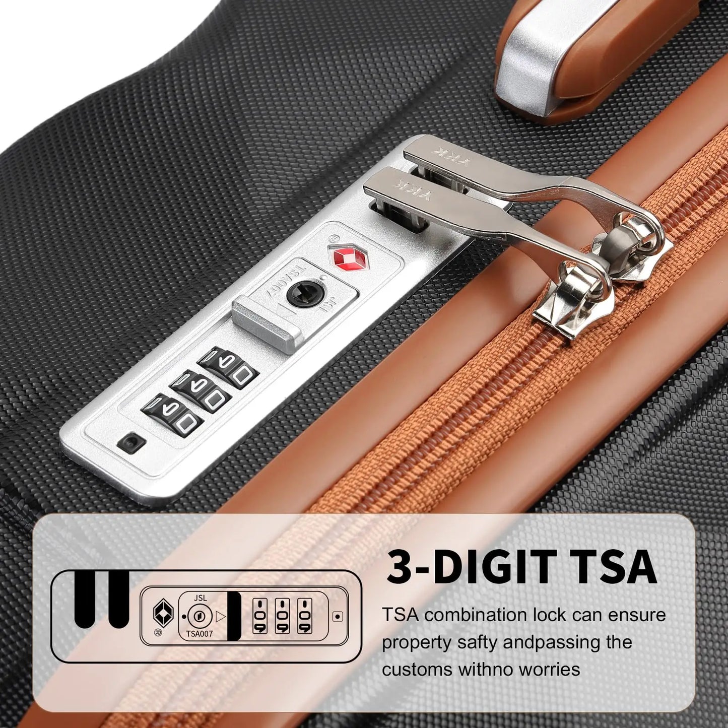 British Traveller Lightweight Hard Shell Suitcase - 13" 20" 24" 28" Cabin & Checked Luggage with 360° Spinner Wheels & TSA Lock