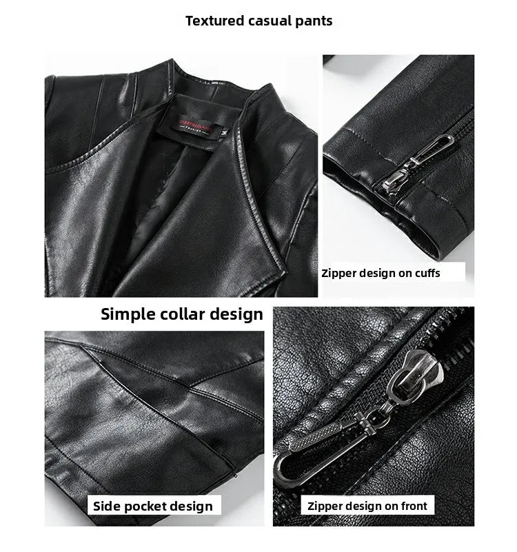 Ning Genuine Leather Jacket Women's Short Sheepskin 2026 Spring Autumn New Style Motorcycle Biker Jacket Slim Fit Korea...