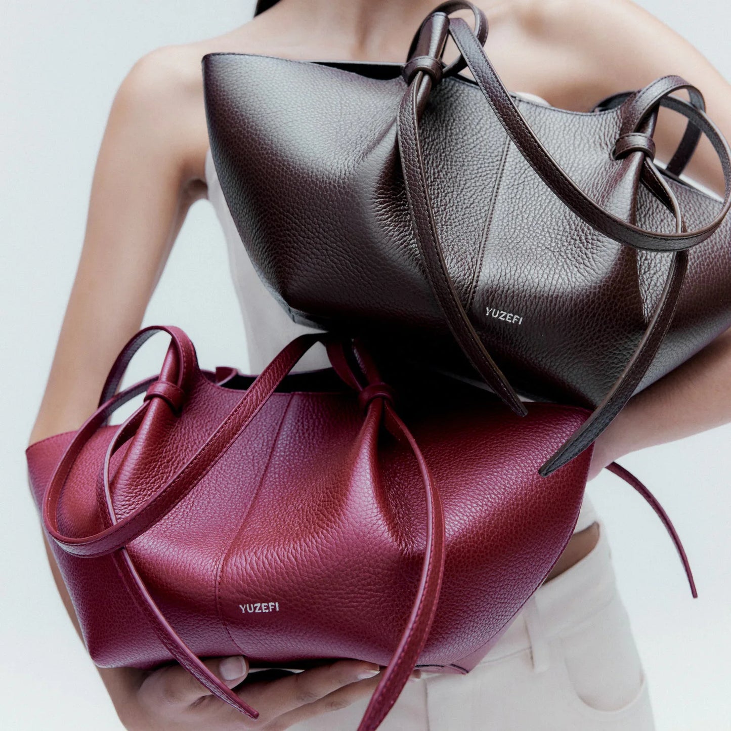Yuzifi Luxury Brand Women Genuine Leather Handbag Large Size MOCHI Tote Bag High-quality Multi-functional Lady Shopping Bag