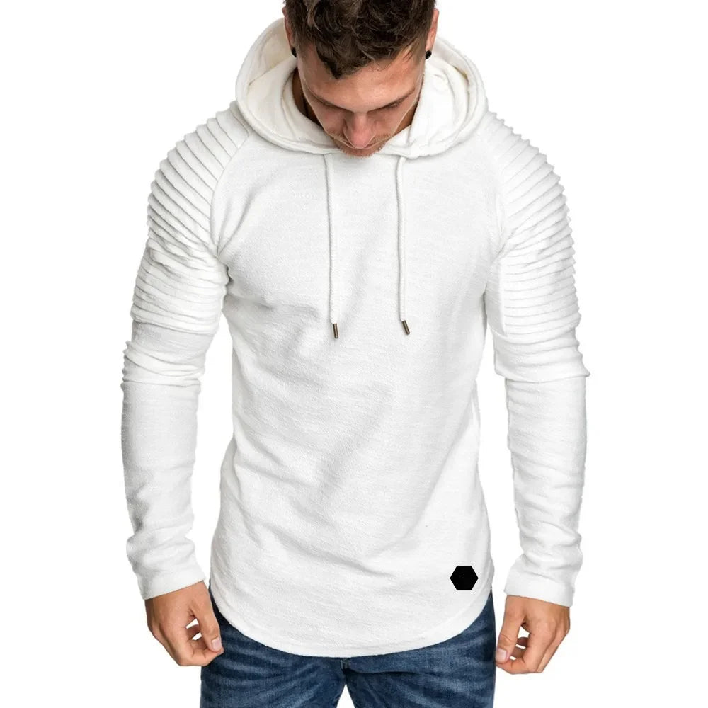 MRMT 2026 Brand New Hooded Sweatshirts Raglan Fringe Folds Long Sleeve Men Hoody Pullovers Clothing Man Hoodies Sweatshirts