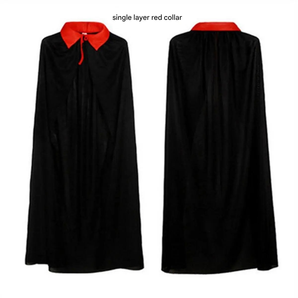 Halloween cloak single layer black adult party cos death vampire wizard costume children's cloak 150cm