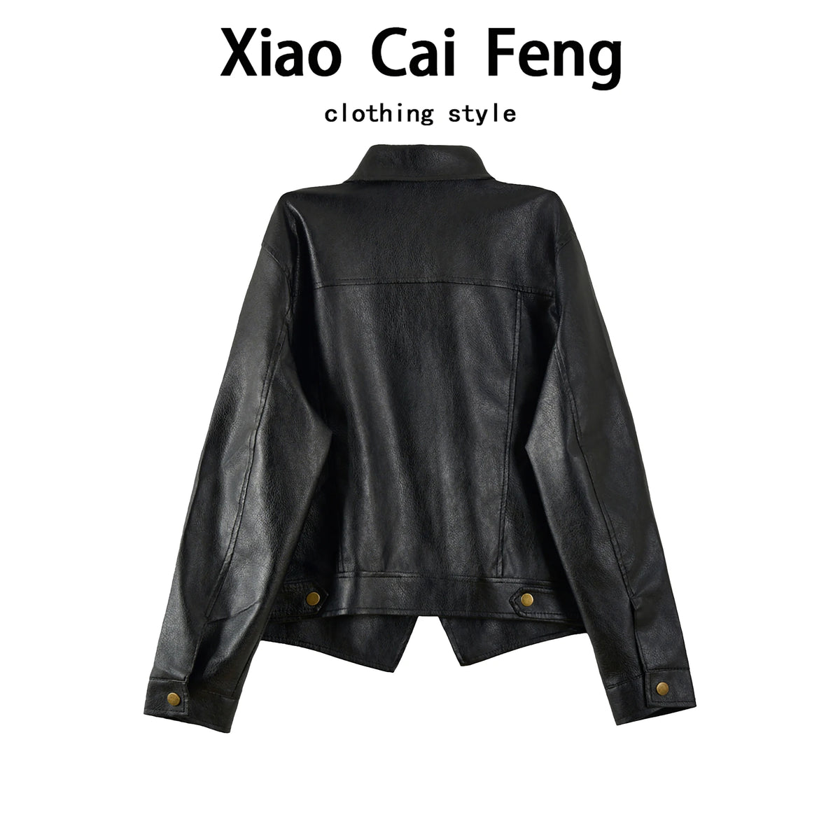 Black Short PU Leather Jacket Women's Casual Style Fashion Cool Wind Autumn New Arrival Coat Casual Jacke Top for Women
