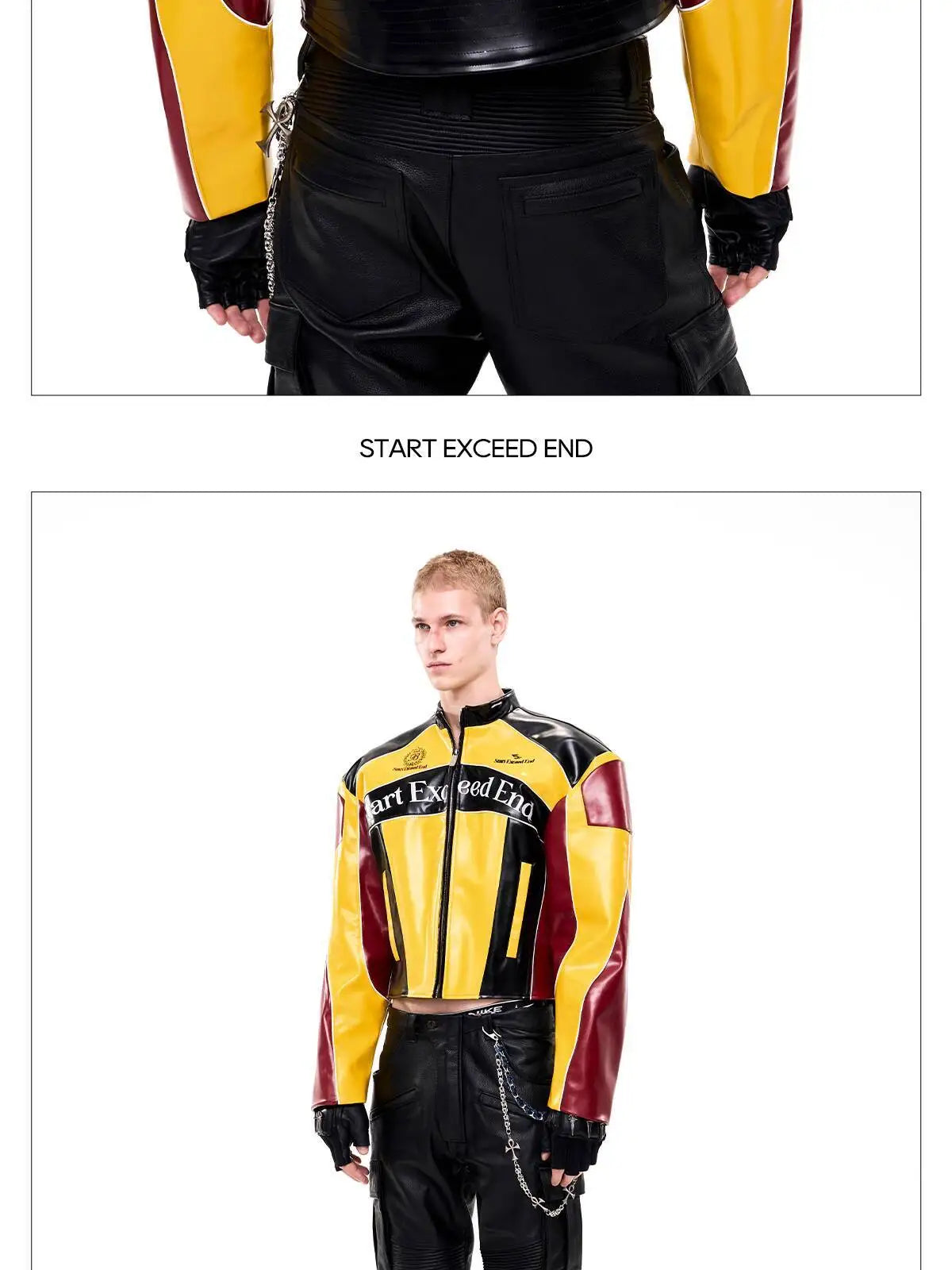 LUZHEN Fashion High Quality Embroidery Pattern Stand Neck Motorcycles Leather Jacket Men's 2025 New Original Short Coat JY4627