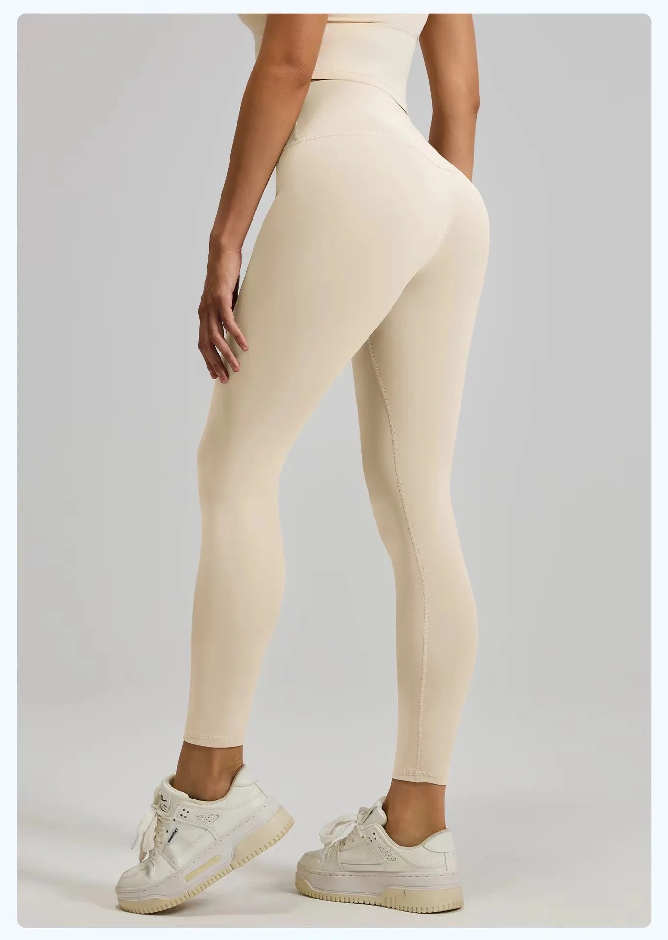 Women's High-Waisted Yoga Leggings Breathable Hip Lifting Workout Pants for Running Cycling Gym - Comfortable 'Naked Feel' Desig