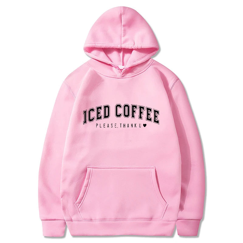 Men Letter Graphic Printed Hoodies Women Fashion Drawstring Long Sleeve Pocket Sweatshirts Casual Harajuku Hooded Pullover Coat